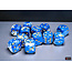 Chessex Wavebreak/gold - 12 Brush - 16mm D6 Dice Block