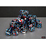 Chessex Dark Side/blue - 36 Brush - 12mm D6 Dice Block