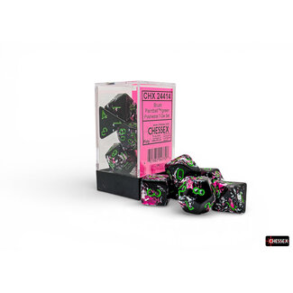 Chessex Paintball/green - Brush - Polyhedral 7-Die Set