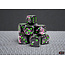 Chessex Paintball/green - 12 Brush - 16mm D6 Dice Block