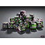 Chessex Paintball/green - 36 Brush - 12mm D6 Dice Block