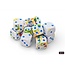 Chessex Breezy/blue - 12 Brush - 16mm D6 Dice Block