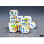 Chessex Breezy/blue - 12 Brush - 16mm D6 Dice Block