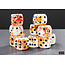 Chessex Sunrise/black - 12 Brush - 16mm D6 Dice Block