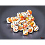 Chessex Sunrise/black - 36 Brush - 12mm D6 Dice Block