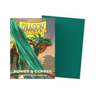 Dragon Shield Power & Copper - Matte Dual Sleeves (100 Standard Size Sleeves)