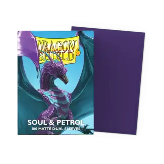 Dragon Shield Soul & Petrol - Matte Dual Sleeves (100 Standard Size Sleeves)
