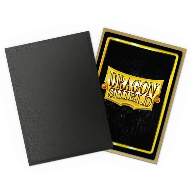 Dragon Shield Black & Gold - Matte Dual Sleeves (100 Standard Size Sleeves)
