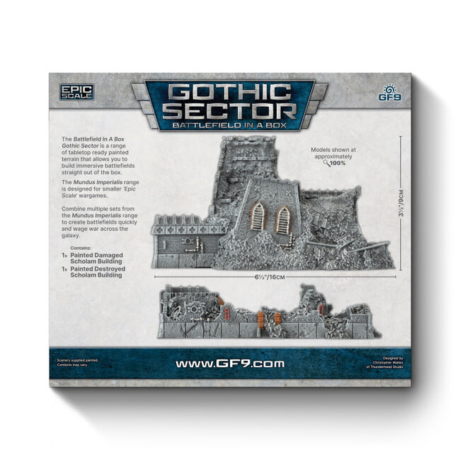 GaleForce nine Gothic Sector: Mundus Imperialis - Scholam Damaged & Destroyed