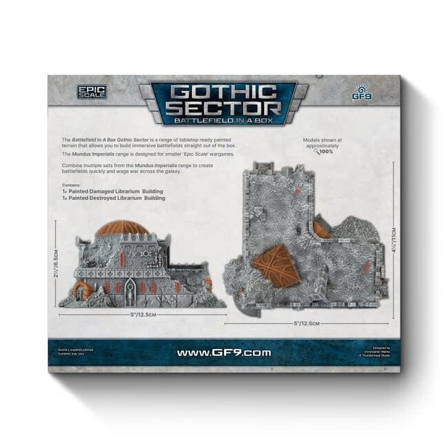 GaleForce nine Gothic Sector: Mundus Imperialis - Librarium Damaged & Destroyed