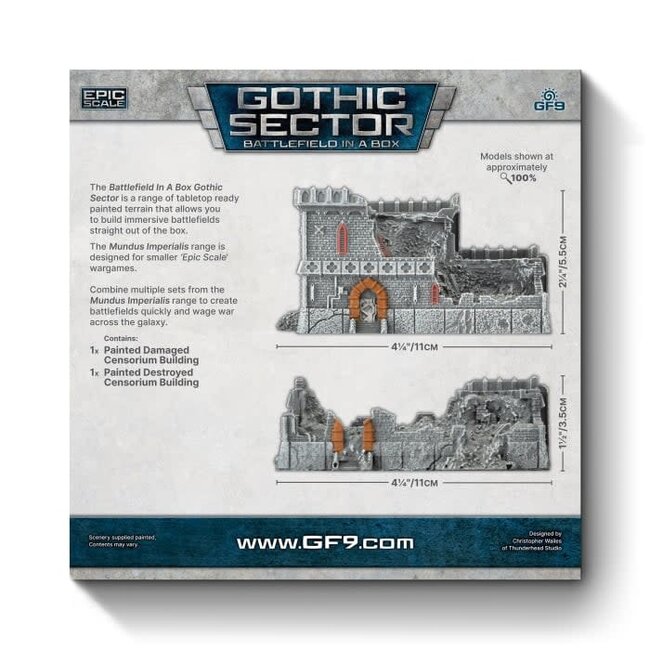 GaleForce nine Gothic Sector: Mundus Imperialis - Censorium Damaged & Destroyed