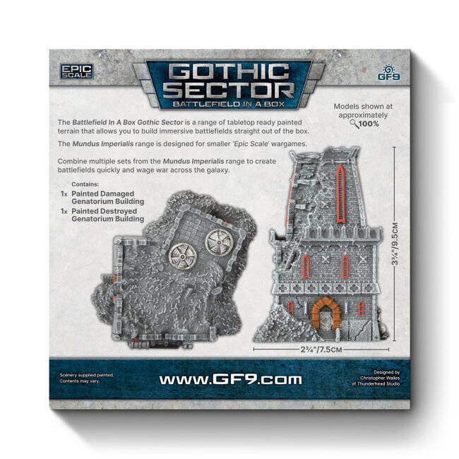 GaleForce nine Gothic Sector: Mundus Imperialis - Genatorium Damaged & Destroyed