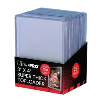 Ultra Pro Toploader 3" x 4" 75pt Super Thick (25)