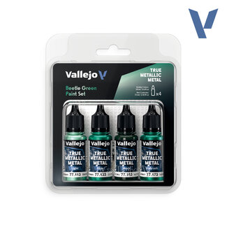 Vallejo True Metallic Metal - Paint Set - Beetle Green