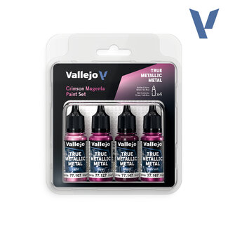 Vallejo True Metallic Metal - Paint Set - Crimson Magenta
