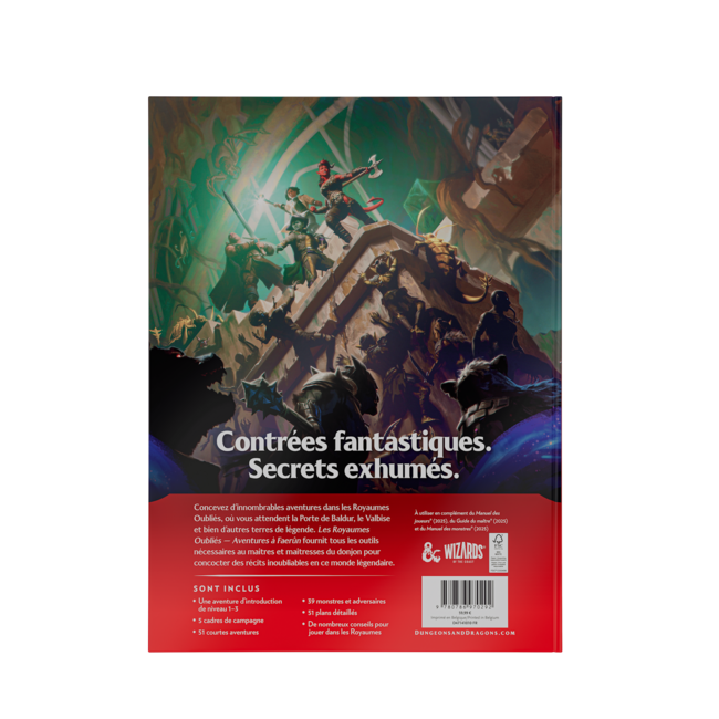 Wizards of the Coast Dungeons & Dragons: Forgotten Realms - Aventures à Faerûn - Supplément pour les MD (fra)