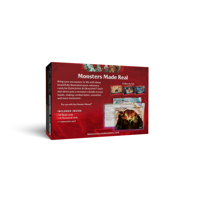 Wizards of the Coast Dungeons & Dragons: Reference Cards - Monsters - Animals and NPCs - CR 0-5 (eng)