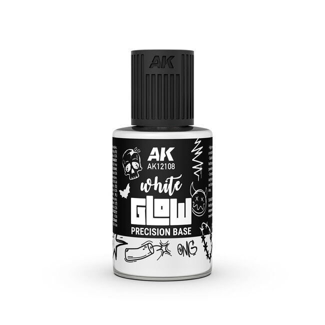 AK Interactive Glow Precision Base - White