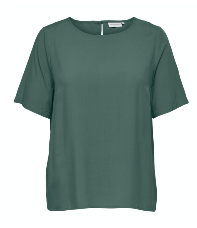 Only Carmakoma CARMARRAKESH SS top solid WVN balsam green