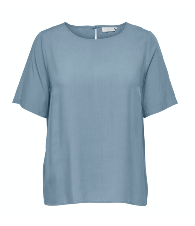 Only Carmakoma CARMARRAKESH SS top solid WVN dusty blue