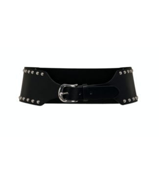 Only Carmakoma Carrita Waist Elastic Belt With Studs Black/SILVER STU