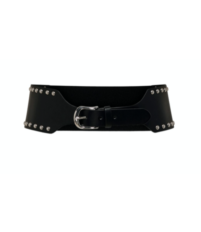 Only Carmakoma Carrita Waist Elastic Belt With Studs Black/SILVER STU