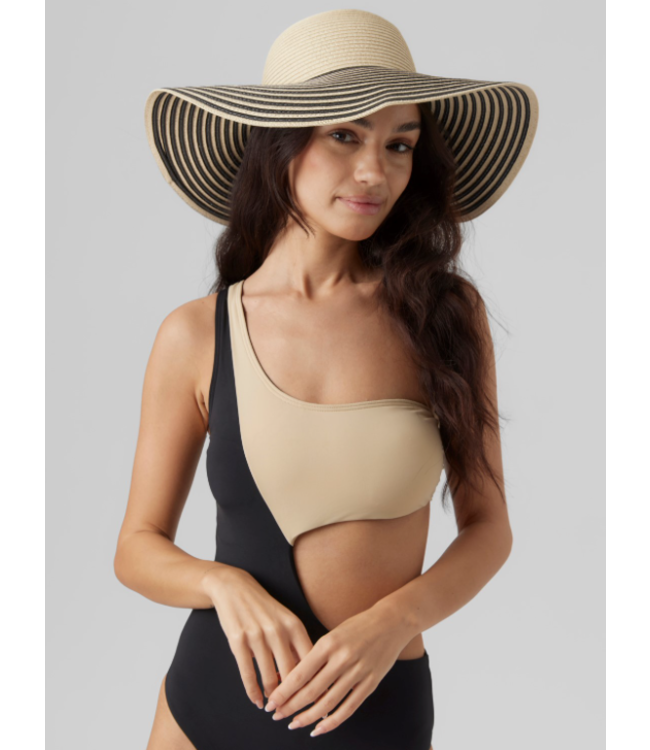 VMVivi Straw Hat Irish Cream Black