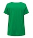 Carbonnie Life S/S V-Neck A-Shape Tee Green Bee