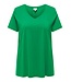 Carbonnie Life S/S V-Neck A-Shape Tee Green Bee