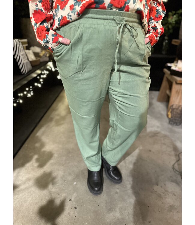 VMJESMILO ANKLE PANTS WVN GA NOOS CUR Hedge Green