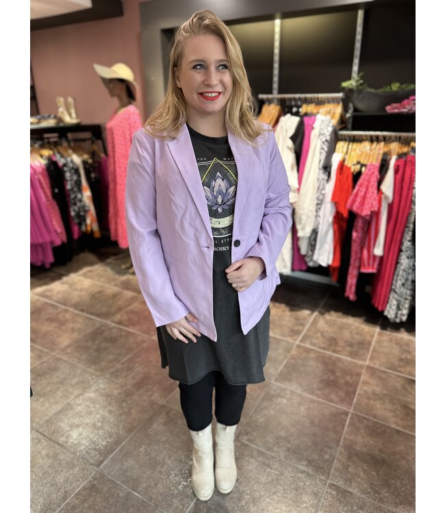 CARSELMA-ARIS LIFE L/S FIT BLAZER  TLR Pastel Lilac