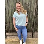 CARZABBI LIFE SS V-NECK IN ONE TOP JRS CRYSTAL BLUE