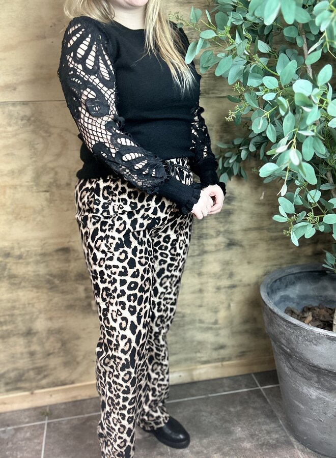 Nynke Broek Straight Panter