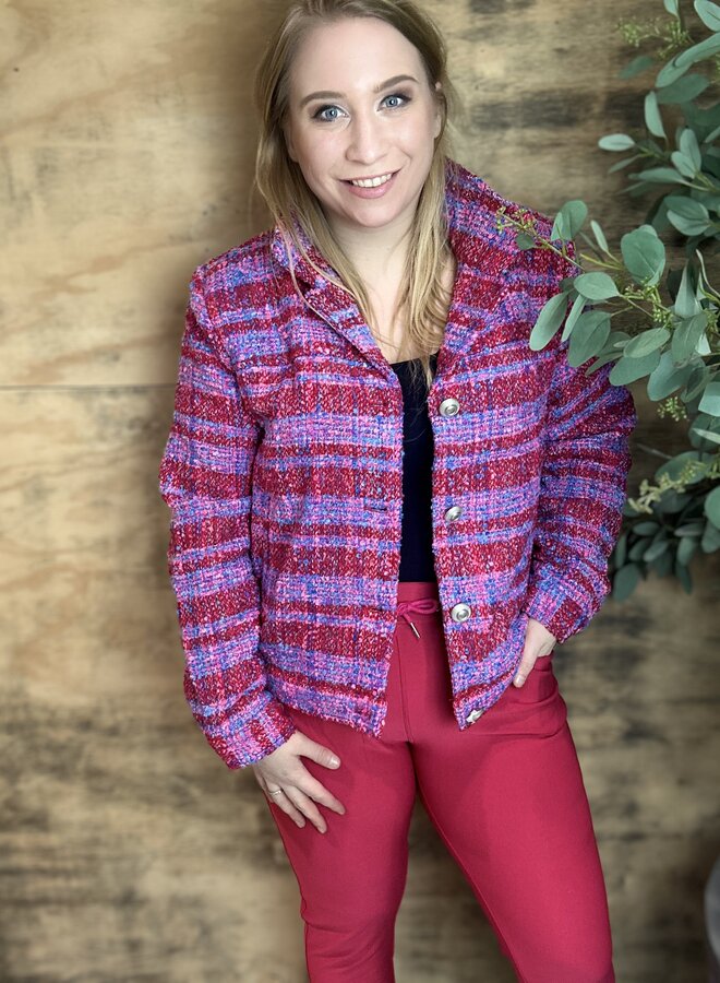 CARCALIA BOUCLE JACKET OTW Fuchsia Purple/Granita+