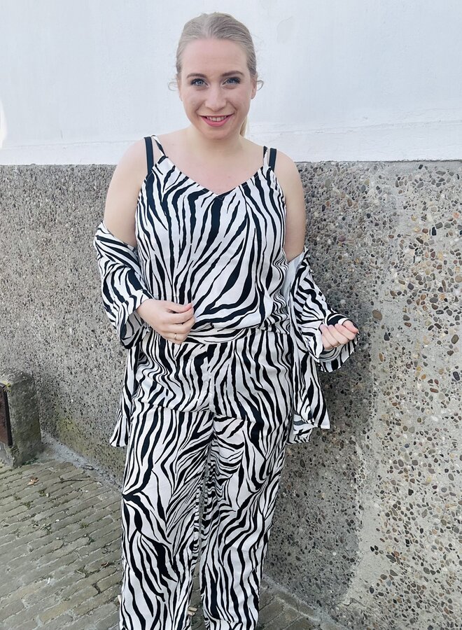 CARYAVA SINGLET AOP Pumice Stone SPRING ZEBRA