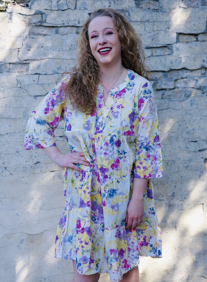 VMCDICTHE 3/4 TUNIC WVN CUR Snow White/Lucky