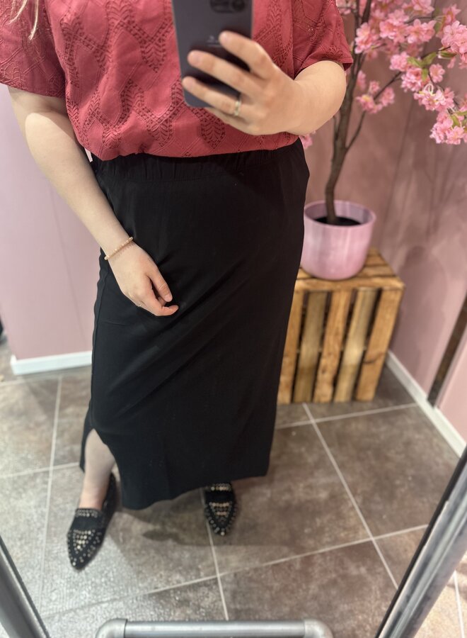 CARMAY LIFE LONG SKIRT JRS Black
