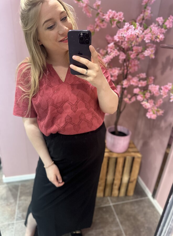 CARMAY LIFE LONG SKIRT JRS Black