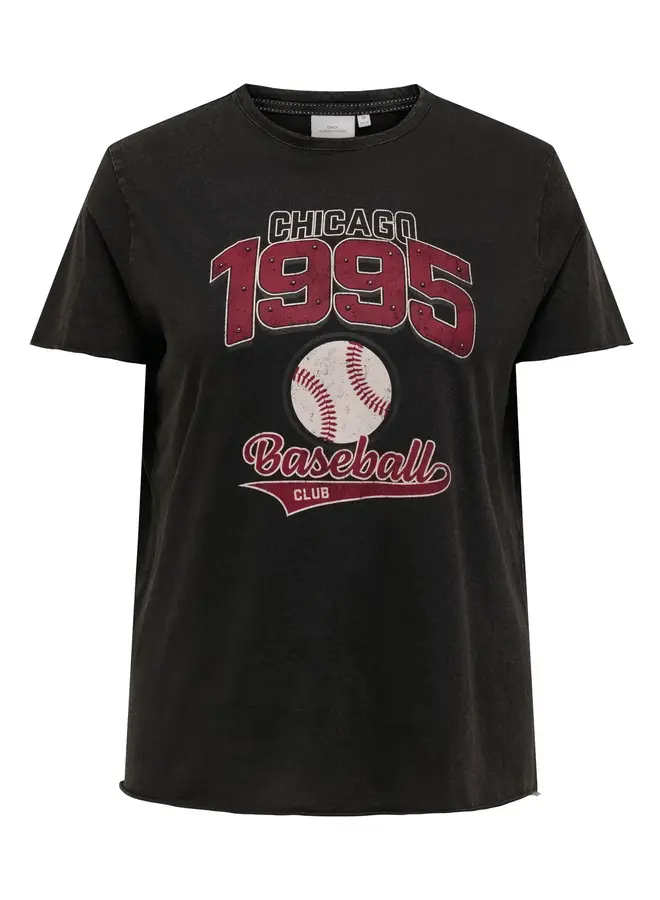 CARMIKO LIFE WASHED SS REG TEE JRS Black/Baseball