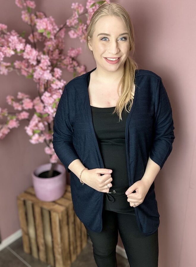 CARTENNA 3/4 CARDIGAN JRS Total eclipse