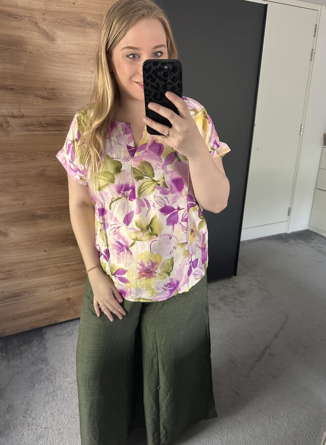 Shirt flower (meerdere kleuren)