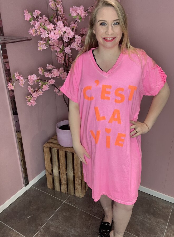 Jurk C'est La Vie (meerdere kleuren)