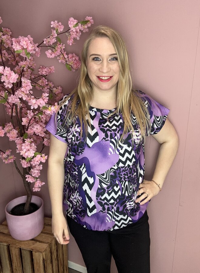 Blouse A-2502 Purple
