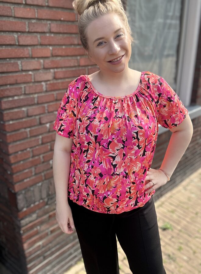 Blouse bloem (meerdere kleuren)