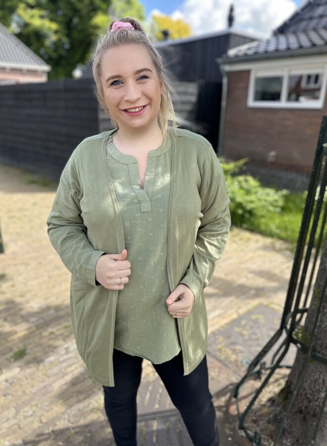 KCfarsia Cardigan 170115 Oil Green