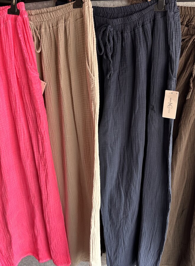 Broek Mousseline (meerdere kleuren)
