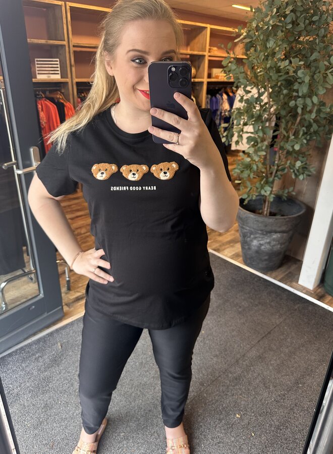 CARTERESA LIFE REG S/S TEDDY TOP JRS Black/Friends