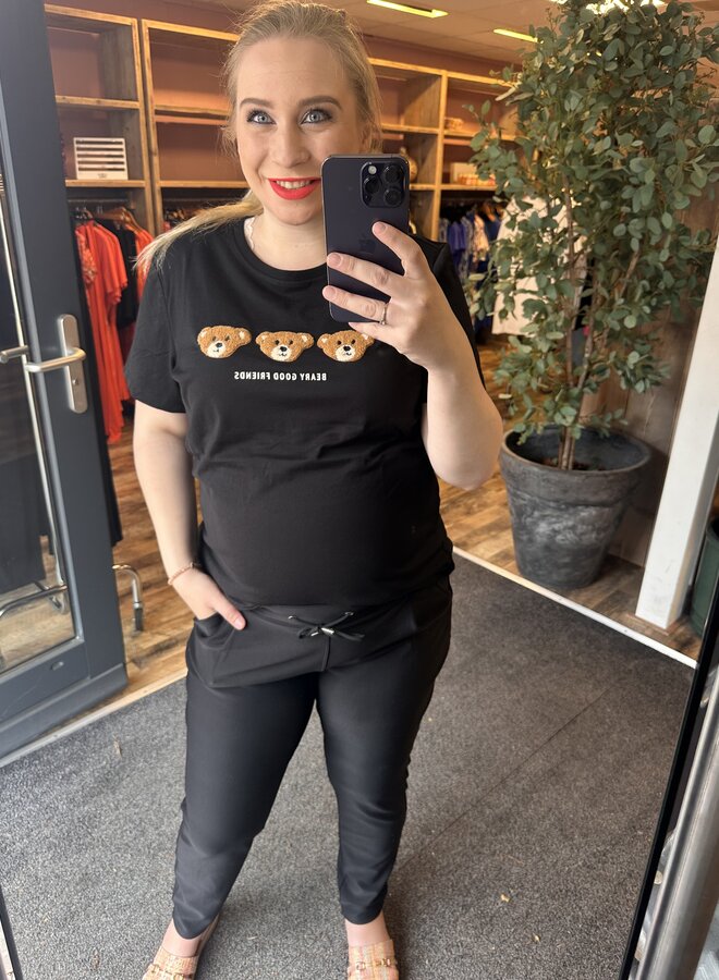 CARTERESA LIFE REG S/S TEDDY TOP JRS Black/Friends