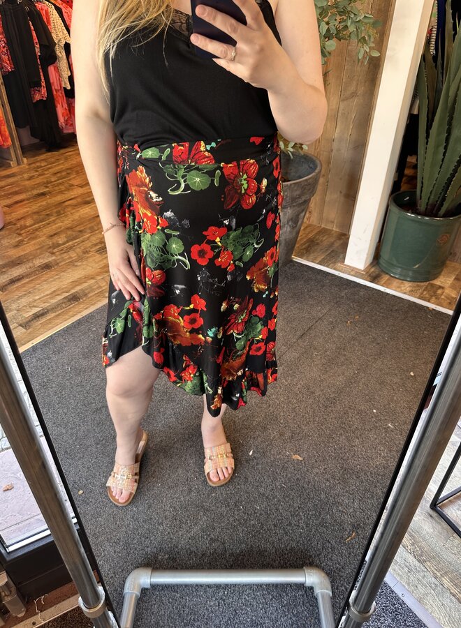 Wikkelrok G-9003 Rose