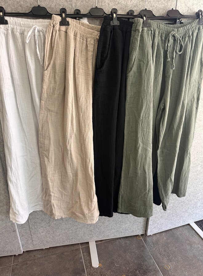 Broek Mousseline (meerdere kleuren)